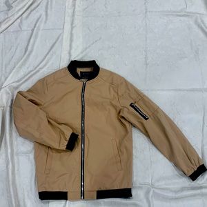 Men Zip Up Bomber Jacket - XL